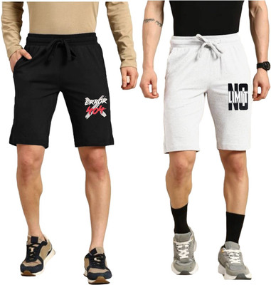 ENZIKO Printed Men Multicolor Basic Shorts