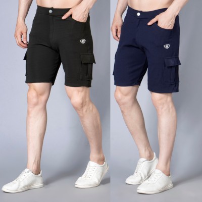 We Perfect Printed Men Green, Blue Casual Shorts