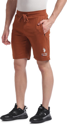 U.S. POLO ASSN. Printed Men Red Sports Shorts