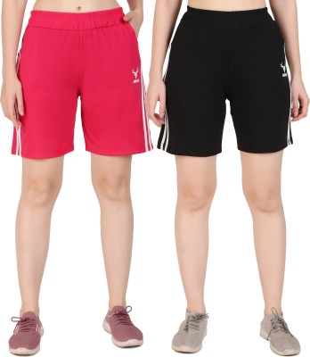 Clothmaster Solid Women Multicolor Basic Shorts