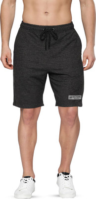 N NAYOMI Solid Men Black Casual Shorts