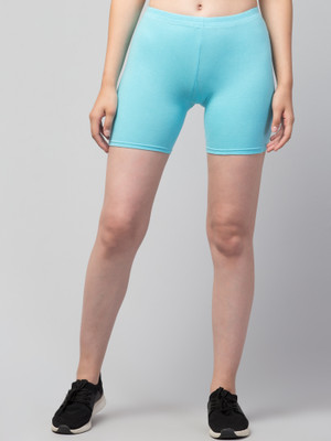Fitplay collection Solid Women Light Blue Sports Shorts