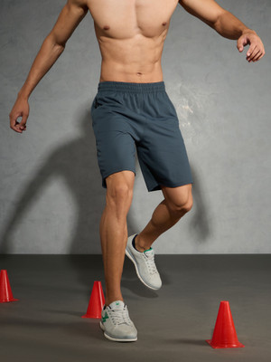 TECHNOSPORT Solid Men Dark Grey Sports Shorts