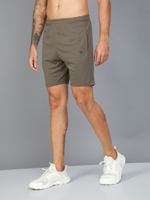TECHNOSPORT Solid Men Brown Sports Shorts