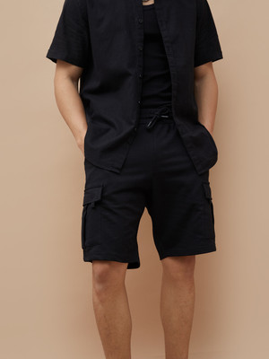 Fame Forever by Lifestyle Solid Men Black Denim Shorts