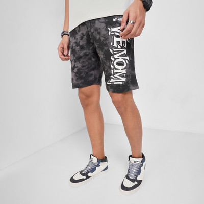 SF Jeans by Pantaloons Dyed/Washed Men Grey Basic Shorts