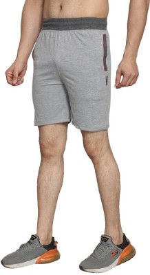 Texfro Solid Men Reversible Grey Casual Shorts