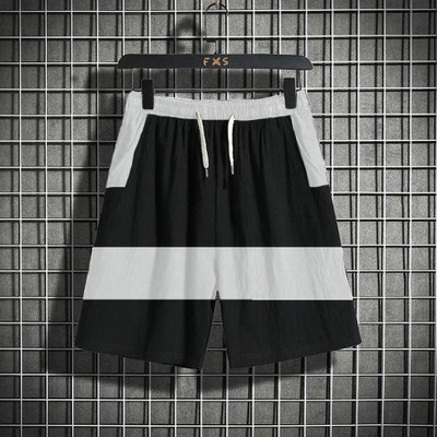 Try This Printed Men Black, Grey Regular Shorts