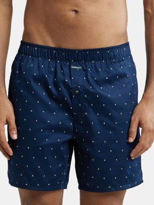 JOCKEY Printed Men Blue Basic Shorts