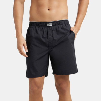 JOCKEY Solid Men Black Boxer Shorts