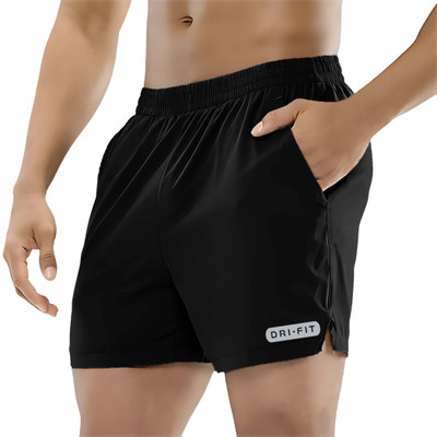 PRABAHA Solid Men Black Regular Shorts
