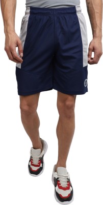 V-MART Solid Men Blue, Blue Regular Shorts