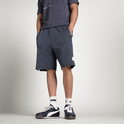 PUMA Solid Men Grey Casual Shorts