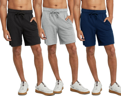 HOTFITS Solid Men Multicolor Basic Shorts, Regular Shorts, Casual Shorts