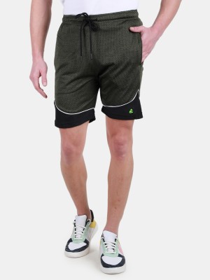 DUKE Printed Men Green Sports Shorts