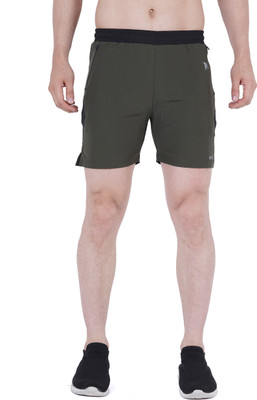 NAVYFIT Solid Men Light Green Gym Shorts