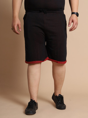 bigbanana Solid Men Black Casual Shorts