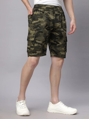 Ho Bindaass Military Camouflage Men Multicolor Cargo Shorts