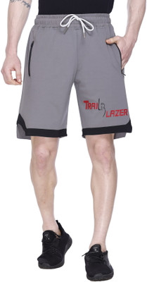 Leebonee Printed Men Grey Sports Shorts