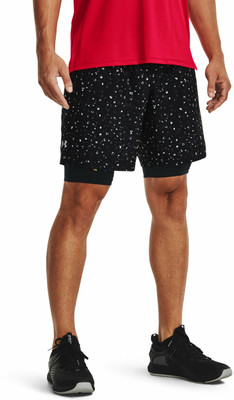 UNDER ARMOUR Printed Men Black Regular Shorts