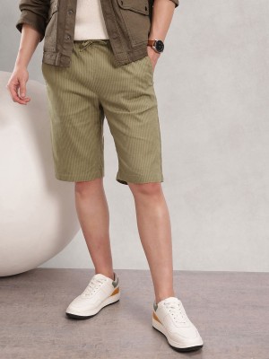 NAUTICA Striped Men Green Regular Shorts