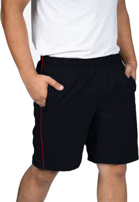 Fabc Solid Men Black Basic Shorts
