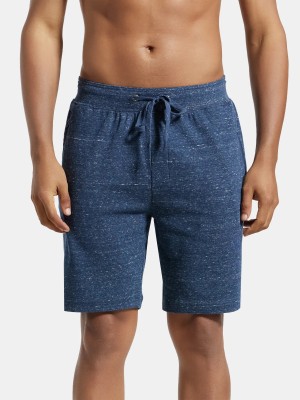 JOCKEY Self Design Men Blue Basic Shorts