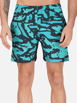 Kyk Printed Men Green Swim Shorts