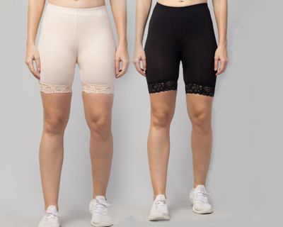 ARSHEEN ADORE Self Design Women Multicolor Basic Shorts