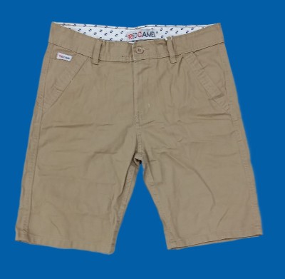 RCS Solid Men Beige Chino Shorts