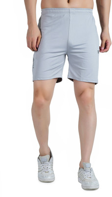 KWINGS Solid Men Grey Sports Shorts