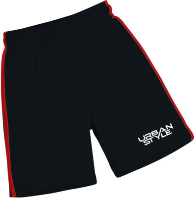 Urban Envy Printed Men Black Denim Shorts