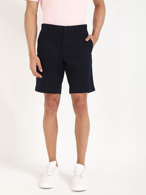 TOMMY HILFIGER Solid Men Black Regular Shorts
