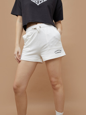 Kappa Solid Women White Regular Shorts