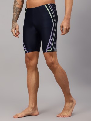 VECTOR X Printed Men Dark Blue Compression Shorts