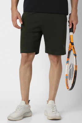 VAN HEUSEN Solid Men Green Casual Shorts