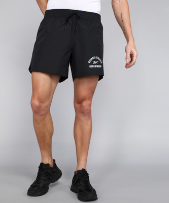 REEBOK Solid Men Black Sports Shorts