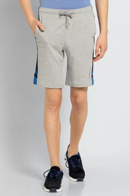 VAN HEUSEN Solid Men Grey Basic Shorts