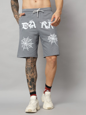 WEARDUDS Printed Men Grey Casual Shorts