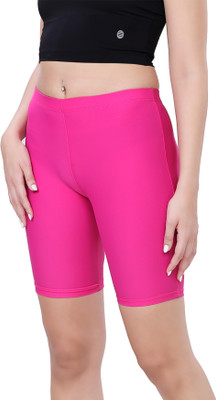 Lactra Solid Women Pink Swim Shorts