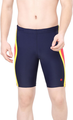 Lactra Solid Men Dark Blue Sports Shorts