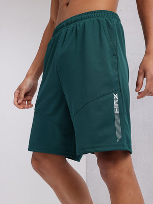 HRX by Hrithik Roshan Solid Men Green Sports Shorts