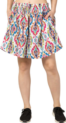 Fflirtygo Printed Women Multicolor Beach Shorts