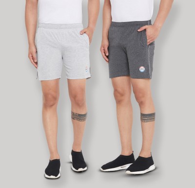 ZOTIC Solid Men Dark Grey, Grey Basic Shorts, Gym Shorts, Regular Shorts, Running Shorts, Sports Shorts