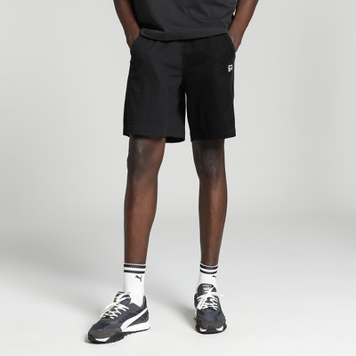 PUMA Solid Men Black Basic Shorts