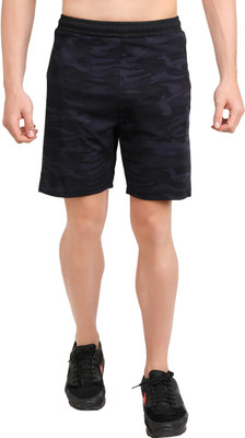 HouseOfCommon Printed Men Green Cycling Shorts