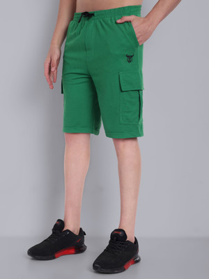 Go Devil Solid Men Green Boxer Shorts
