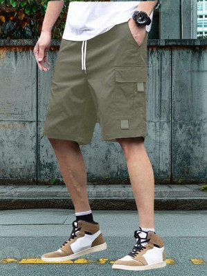 Blue dove Solid Men Green Cargo Shorts