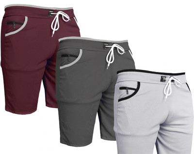 VIRADIYAENTERPRISE Solid Men Multicolor Regular Shorts