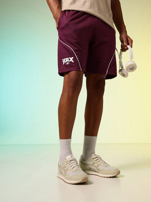HRX by Hrithik Roshan Solid Men Maroon Regular Shorts